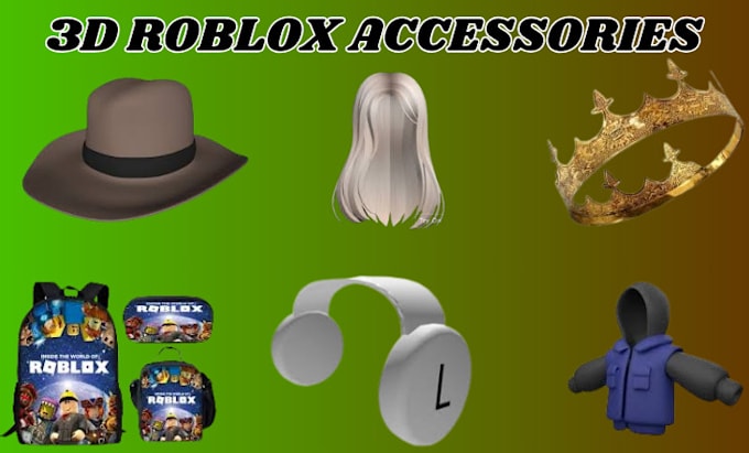 Gig Preview - Create custom 3d roblox accessories, roblox weapon