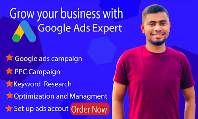 Gig Preview - Setup your google ads campaign ppc campaign and manage your account