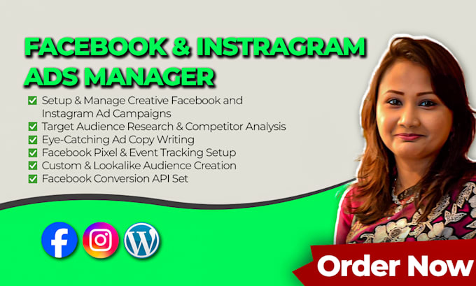 Gig Preview - Be your facebook and instagram ads campaign manager