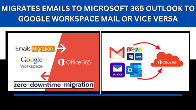 Gig Preview - Migrates emails to microsoft 365 outlook to google workspace mail or vice versa