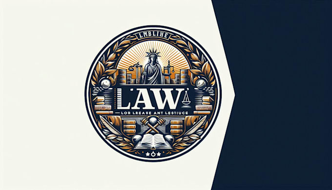 Gig Preview - Do awesome law logo design