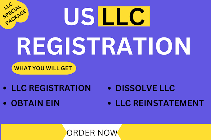 Gig Preview - Do US llc, get your ein, llc reinstatement, amendment, dissolve llc