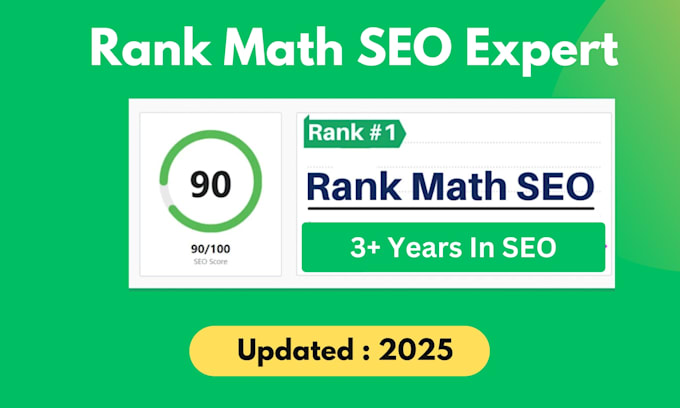 Gig Preview - Set up rank math SEO plugin with 94 score