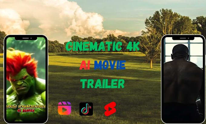 Gig Preview - Create a cinemetic SEO ai movie trailer ai movies for your youtube channel