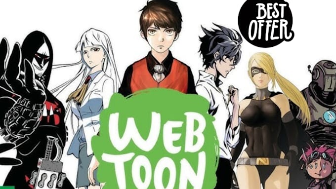 Gig Preview - Organically promote your webtoon, tapas, manga, comic, webnovel