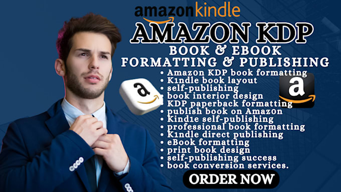 Gig Preview - Illustrate format and publish your book on amazon kindle kdp book layout design