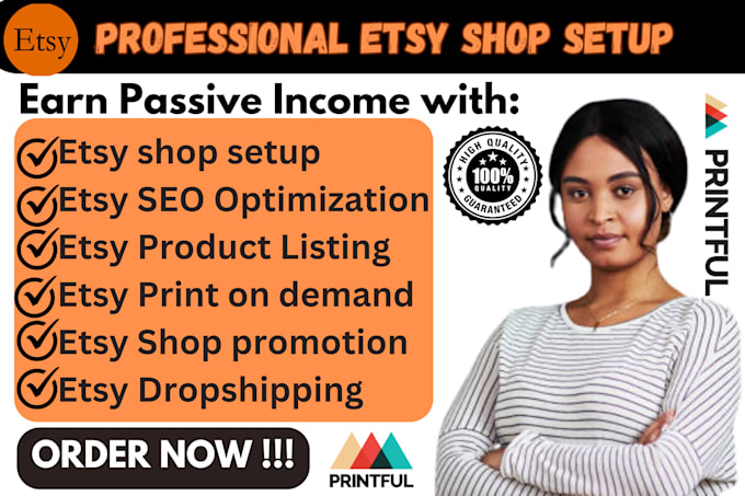 Bestseller - setup etsy shop product listing etsy print on demand