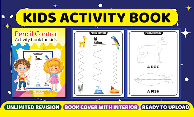 Gig Preview - Create kids worksheet, custom activity books, coloring book for kdp