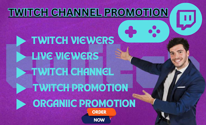 Bestseller - do organic twitch promotion, live viewers