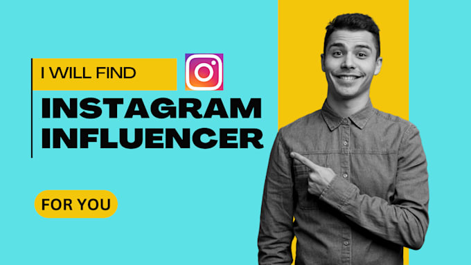 Gig Preview - Find best instagram influencers