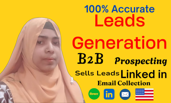 Gig Preview - Do professional b2b leads generation for any USA company