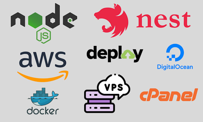 Gig Preview - Deploy node js, nest js app in AWS ec2, vps, cpanel