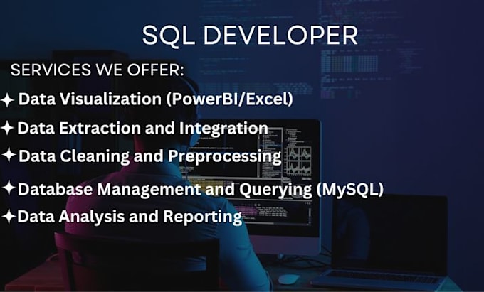 Gig Preview - Develop your database with microsoft sql server, mysql