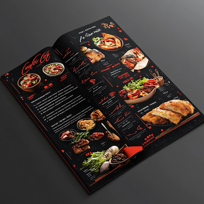 Gig Preview - Create restaurant food menu design