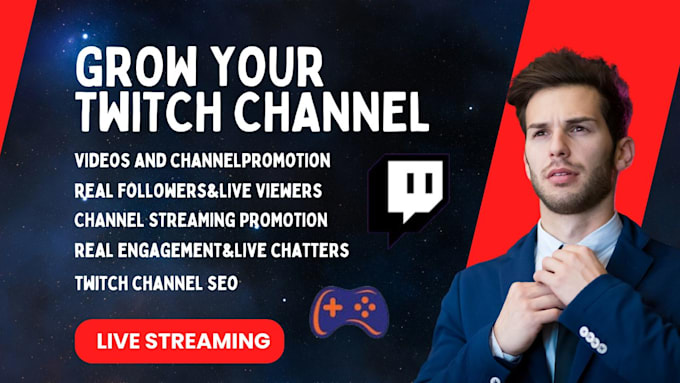 Bestseller - organically promote and bring the live viewers to your twitch channel