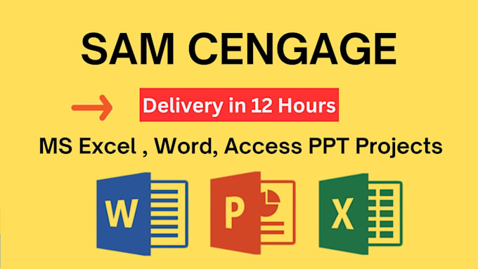 Gig Preview - Do sam cengage projects in microsoft excel