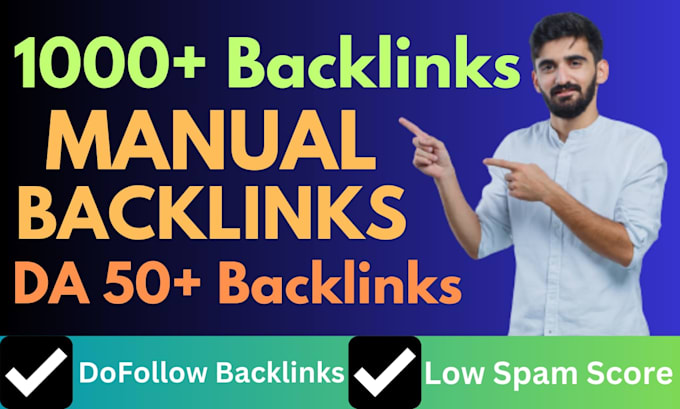 Gig Preview - Do 1000 high quality contextual da50 SEO dofollow manual backlinks service