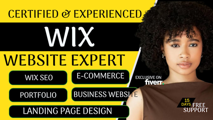 Bestseller - design develop redesign your wix website  wix website design