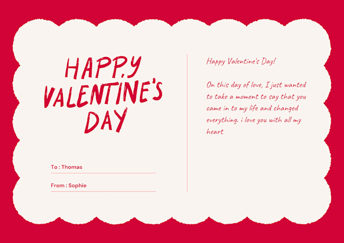 Gig Preview - Create the perfect valentines day card for your partner