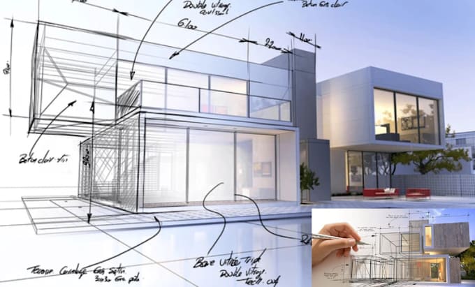 Gig Preview - Do high quality elevations, autocad architecture drawing, and floor plan