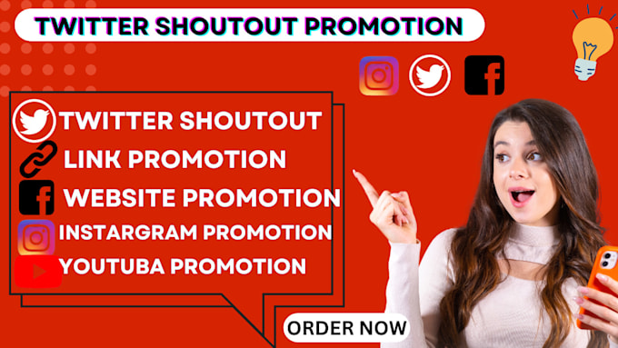 Bestseller - shoutout twitter promotion website share link to 250m ig, fb, crypto user, etsy