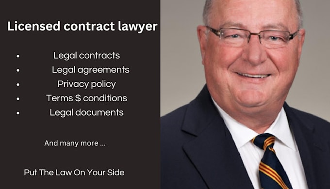 Gig Preview - Be your contract lawyer to draft powerful contracts and agreements