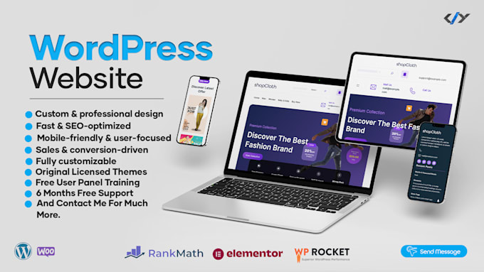 Bestseller - custom wordpress website for businesses