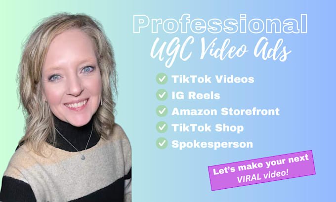 Gig Preview - Create a ugc video for tiktok, amazon, instagram, or youtube