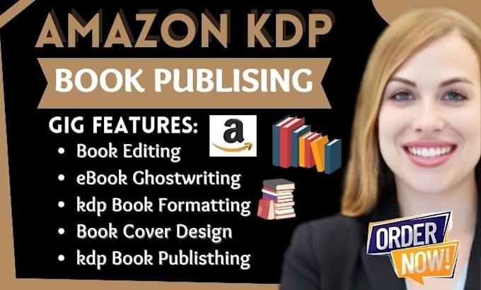 Gig Preview - Do amazon  kdp book promotion book publishing amazon kdp ads book formatting