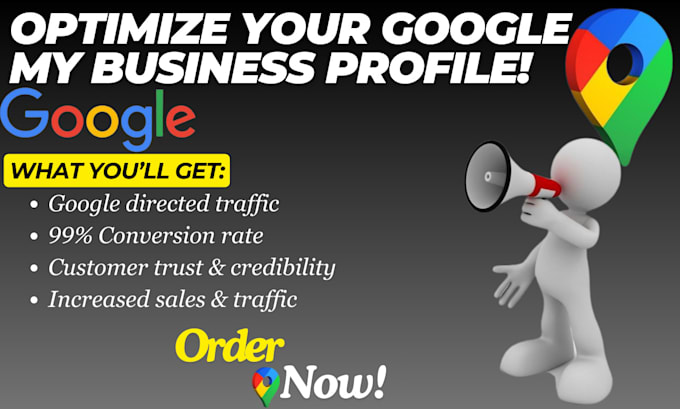 Gig Preview - Optimize your google my business to boost local SEO and map citations