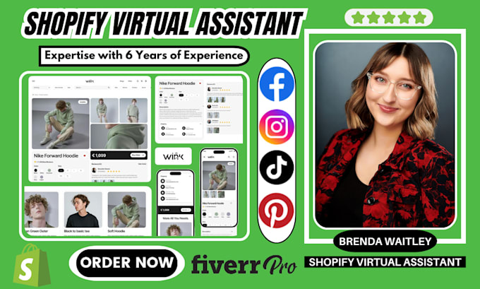 Gig Preview - Be your shopify virtual assistant boost shopify sales shopify design sales