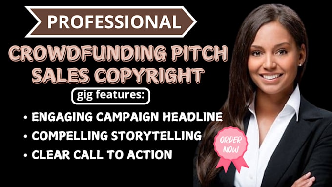 Gig Preview - Write converting pitch sales copy for kickstart indiegogo gofundme campaign