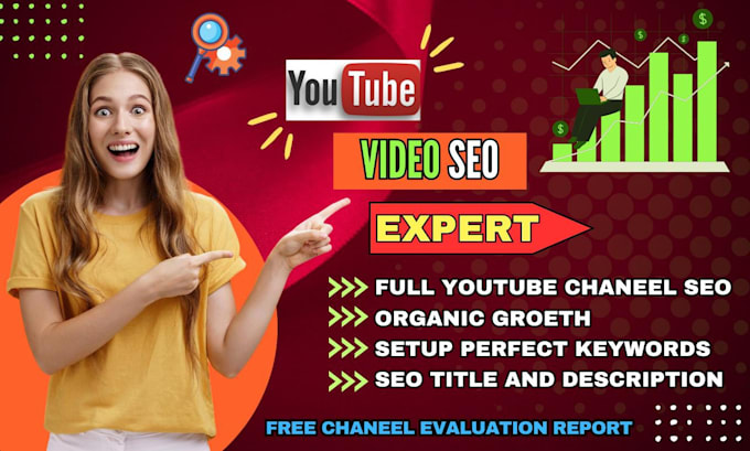 Gig Preview - Be youtube channel growth with SEO