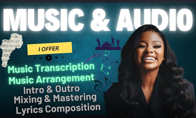 Bestseller - do music audio services transcription, song arrangement song mixing, songwriting