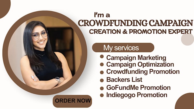 Gig Preview - Do crowdfunding campaign creation promotion for kickstarter gofundme indeigogo