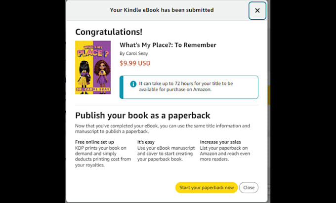 Gig Preview - Do amazon kdp book publishing and book formatting