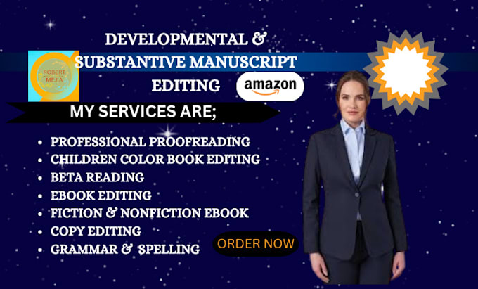 Gig Preview - Professional proofreading and copy editing for book manuscript and novel