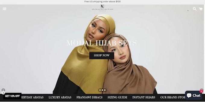 Bestseller - design a islamic clothing website abaya ecommerce store muslim wears