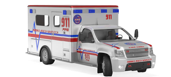 Gig Preview - Build 3drealistic hospital ambulance bus,automotive rc truck,simulation game car