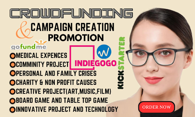 Gig Preview - Boost your crowdfunding campaign creation promotion on indiegogo kickstarter