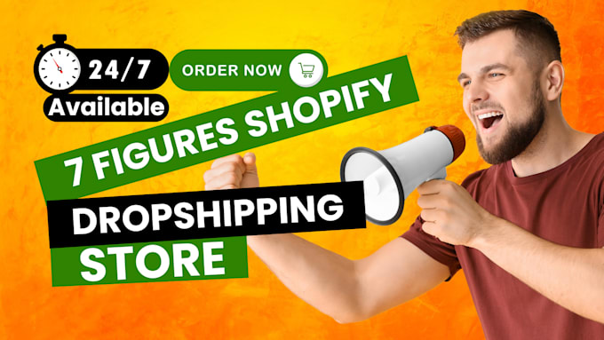 Gig Preview - Create shopify dropshipping store, build shopify website design redesign shopify