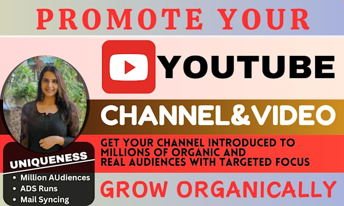 Gig Preview - Do organic youtube promotion for your video to 1 million audiences