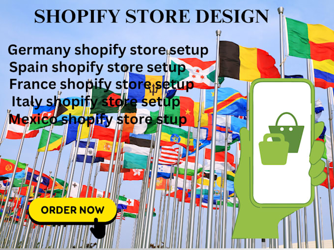 Gig Preview - Create high converting shopify stores for uk, germany spain