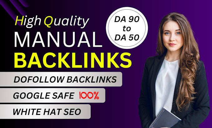 Gig Preview - Make da 90 plus dofollow manual backlinks seo link building