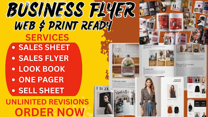 Gig Preview - Design your sales flyer, sale sheet, sell sheet, look book and one pager