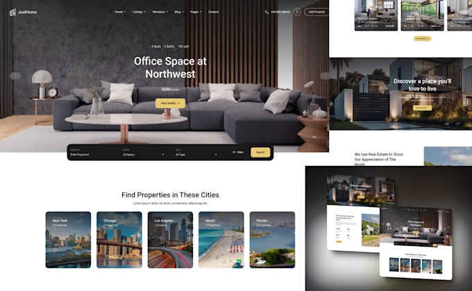 Gig Preview - Design a professional real estate website with idx and mls integration