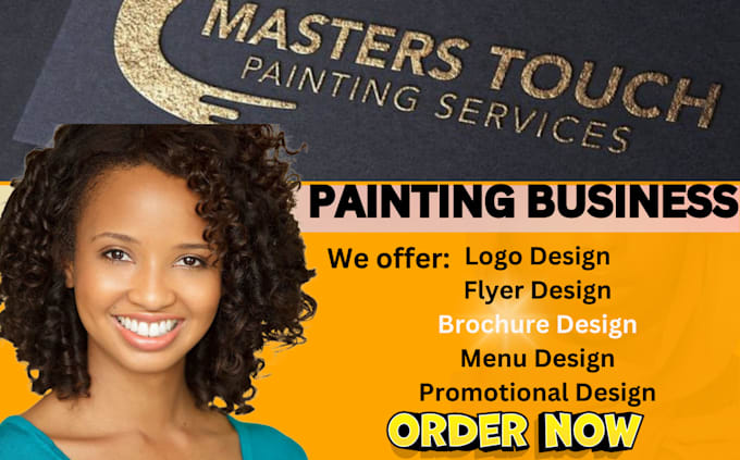 Gig Preview - Do painting logo art gallery branding art painting flyer painting brochure