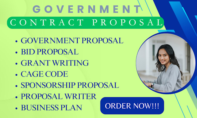 Gig Preview - Set up manuscript  government contract proposal bid proposal federal contract