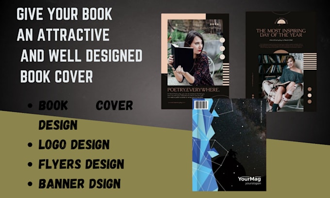 Gig Preview - Design format redesign book cover ebook cover kindle cover brochure lookbook kdp