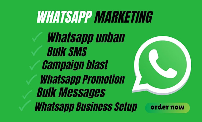 Gig Preview - Do whatsapp marketing bulk sms messages for marketing your business